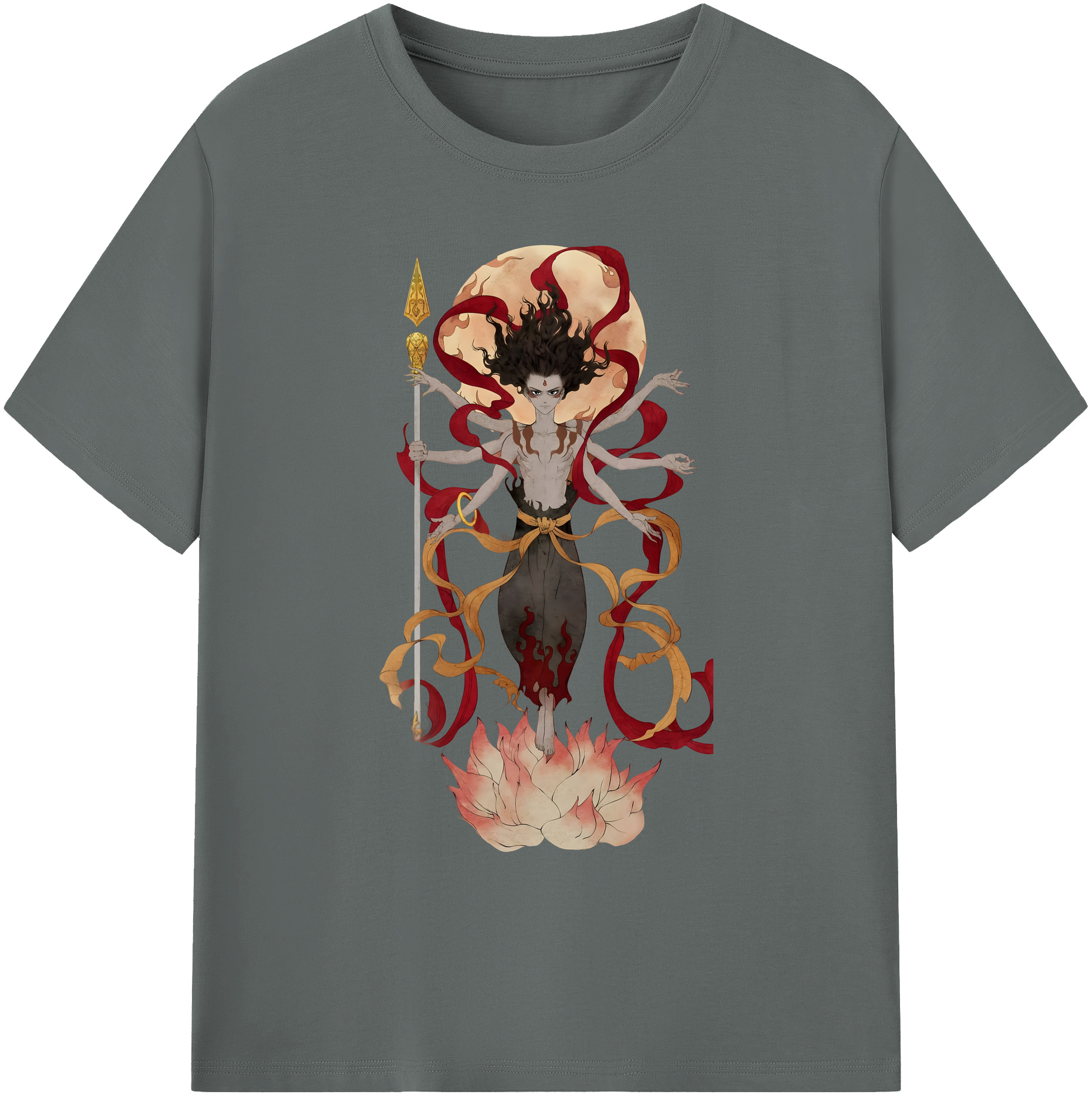 （画像用） Ne Zha 2 ナタ 魔童の大暴れ 綿100％ メンズ半袖Tシャツ｜肌触りやわらか＆通気性